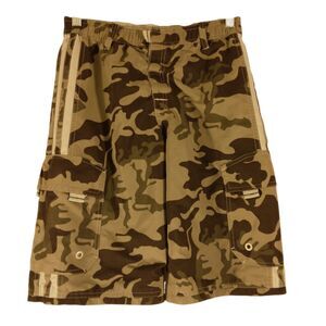 A.P. Co. reversible cargo shorts mens M Medium camo gray utility striped